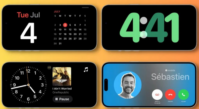 调兵山苹果手机维修分享iOS17横屏充电待机显示有什么好处 