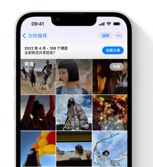 调兵山苹果维修网点分享在 iPhone 上使用共享图库 