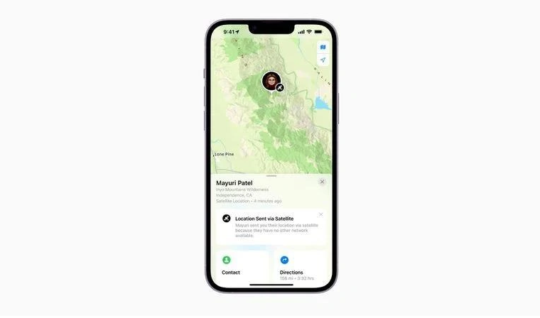 调兵山苹果14维修分享iPhone14系列中 FindMy功能通过卫星分享位置方法教程 